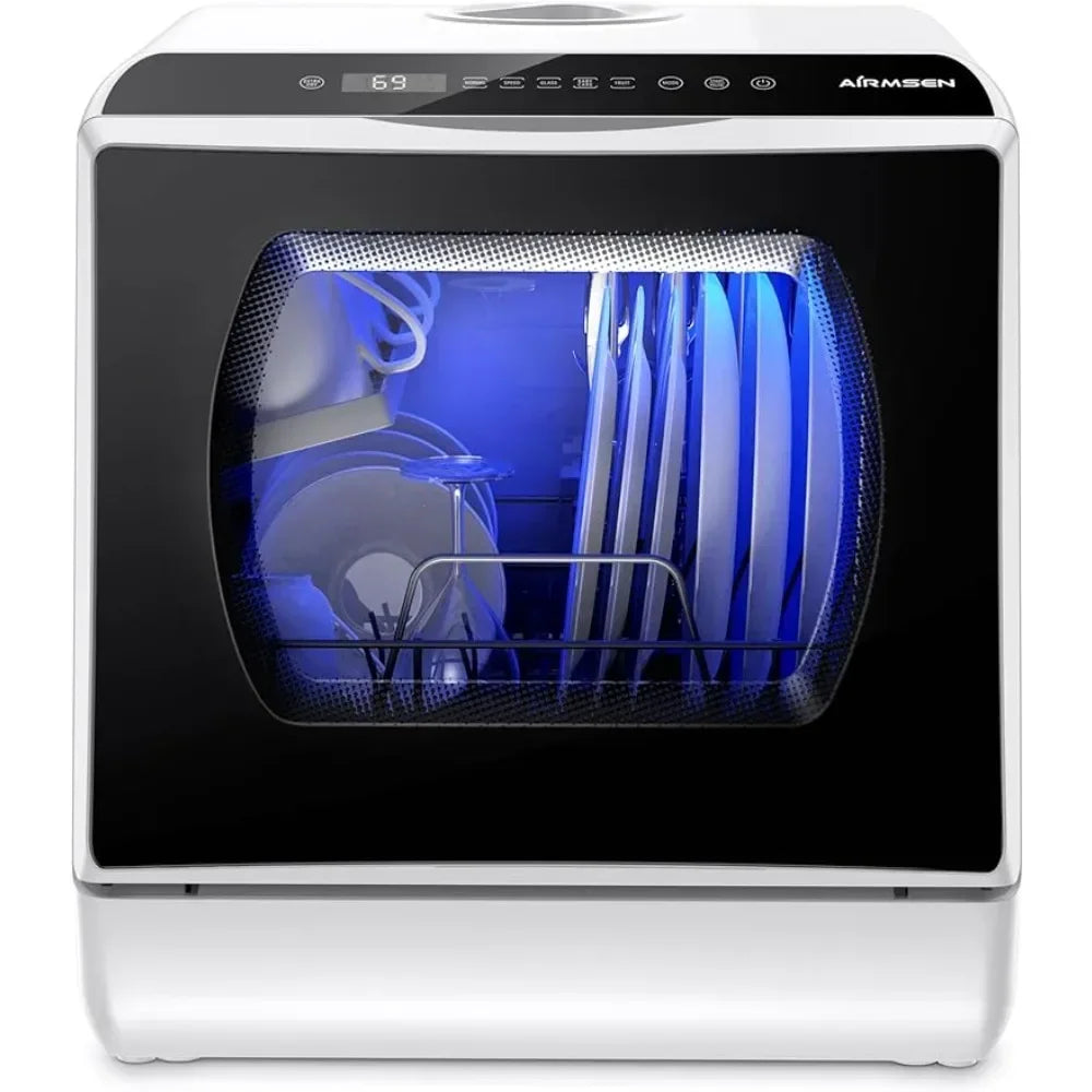 AquaZen 5+™ : Le Lave-Vaisselle Compact à Double Réservoir, Zéro Tracas et Ultra Efficace