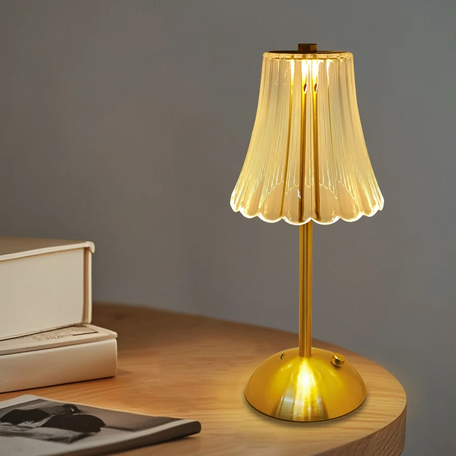 Éclat Cristal - Lampe de Table Luxueuse Sans Fil