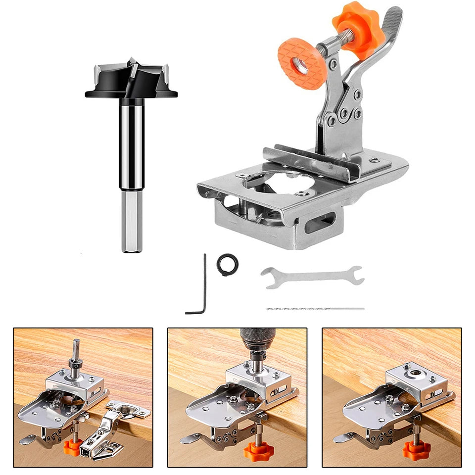 DrillMate Pro™ – Gabarit de perçage de précision 35mm pour charnières invisibles