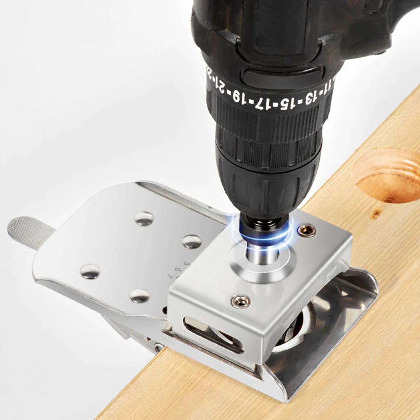 DrillMate Pro™ – Gabarit de perçage de précision 35mm pour charnières invisibles