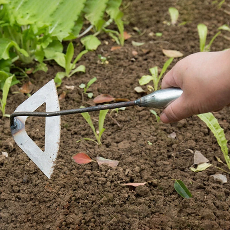 SteelRoot™ — Houe Creuse en Acier Trempé Ultra-Durable pour Jardinage et Désherbage
