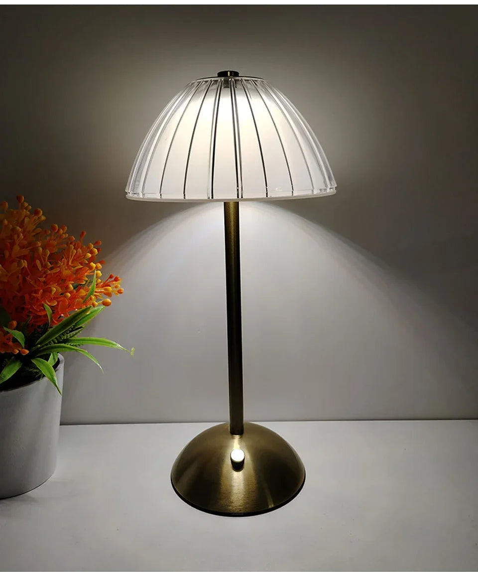 Éclat Cristal - Lampe de Table Luxueuse Sans Fil
