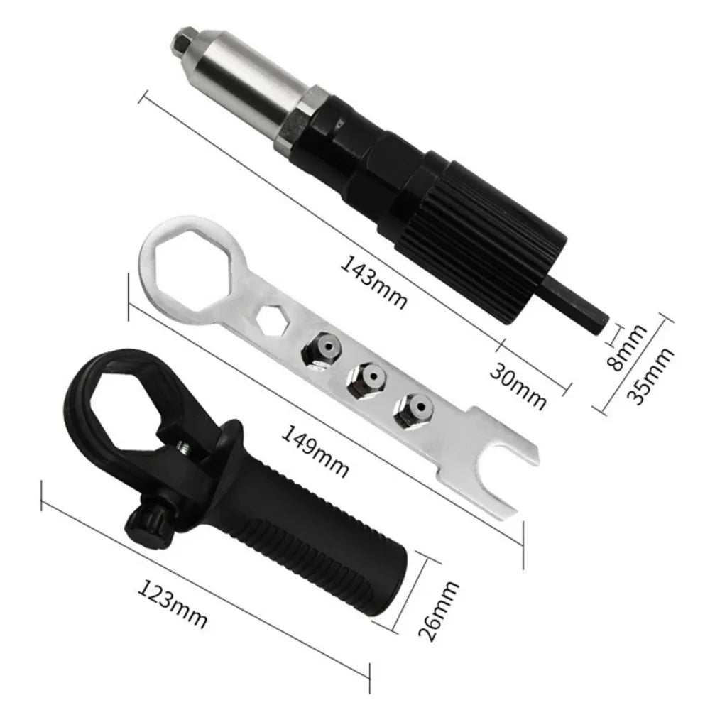 RivetAdapter - Kit Adaptateur pour Pistolet à Rivets Professionnel