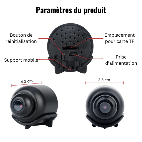 Mini Caméra WiFi 1080P HD