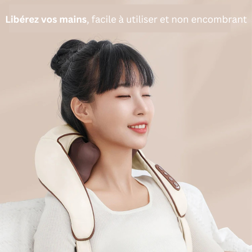 ZenRelax Pro - Masseur Cervical Chauffant Sans Fil