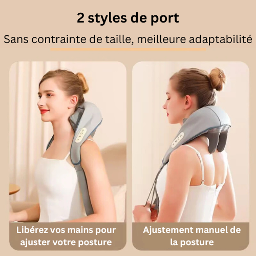 ZenRelax Pro - Masseur Cervical Chauffant Sans Fil