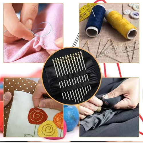 BlindNeedles - Aiguilles à coudre auto-enfilantes