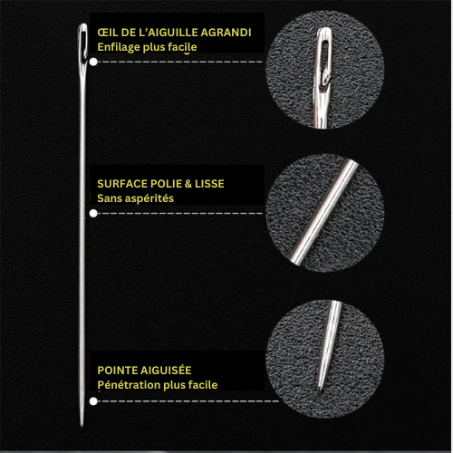 BlindNeedles - Aiguilles à coudre auto-enfilantes