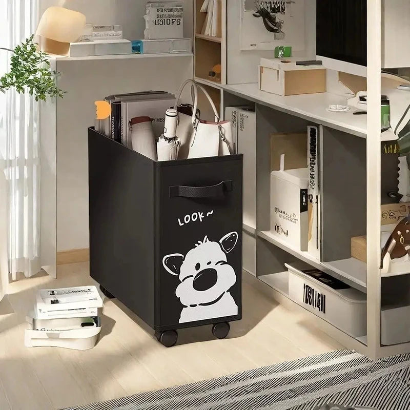 RollBox™ – Panier de Rangement Pliant à Roulettes 40cm