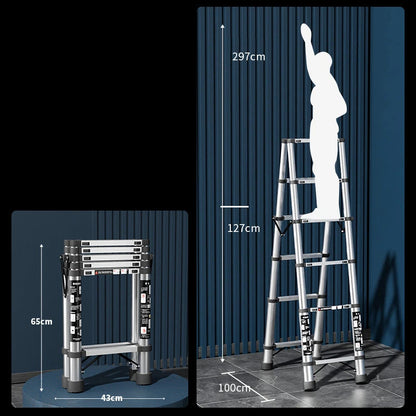 FlexiLift™ – Échelle Télescopique Ultra-Robuste et Compacte pour Tous Tes Travaux