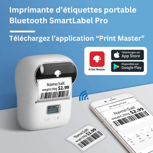 SmartLabel Pro - L'Imprimante d'étiquettes Thermique Bluetooth