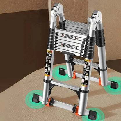 FlexiLift™ – Échelle Télescopique Ultra-Robuste et Compacte pour Tous Tes Travaux