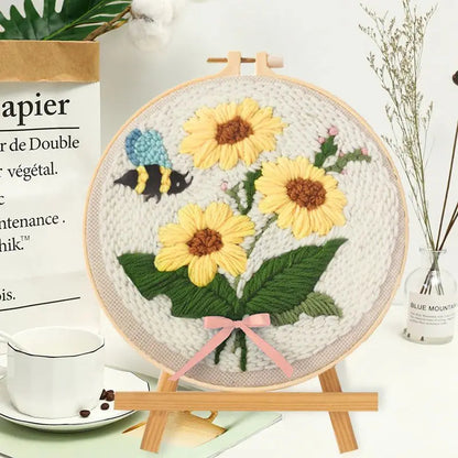 MagicWeave - Kit de Broderie Punch Needle Complet et Réglable (Débutants & Pros)