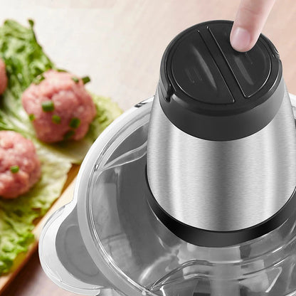 SteelChop Pro™ – Le Hachoir Électrique Haute Performance pour une Cuisine Sans Effort