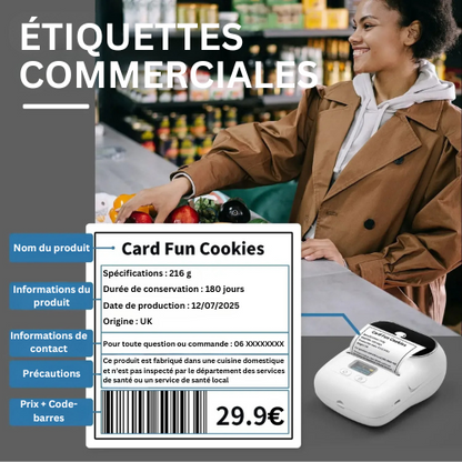 SmartLabel Pro - L'Imprimante d'étiquettes Thermique Bluetooth