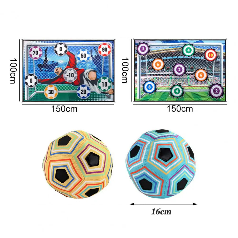 FootFun Max™ – Kit de Football Intérieur/Extérieur XXL pour Enfants (150x100 cm)