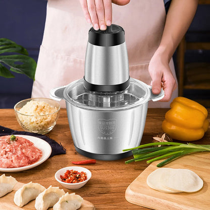 SteelChop Pro™ – Le Hachoir Électrique Haute Performance pour une Cuisine Sans Effort
