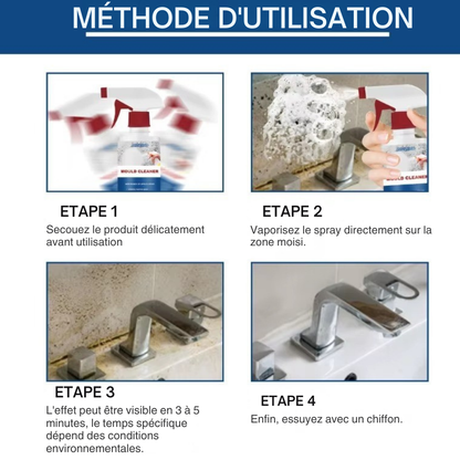 Cleaner Pro° : Mousse Nettoyante Anti-Moisissure