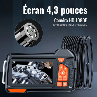 BorescopePro - Caméra Endoscopique Industrielle HD 1080P avec éclairage LED