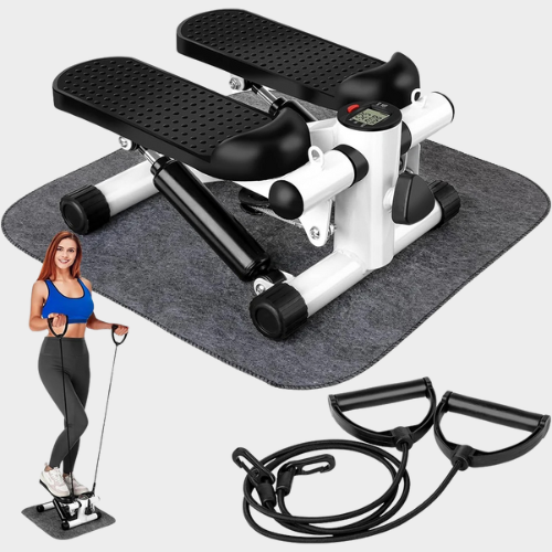 AirFit Stepper Pro - Mini Stepper Silencieux avec Bandes de Résistance