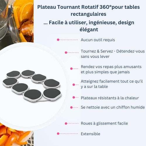 Plateau Tournant 360° - La Révolution du Service à Table