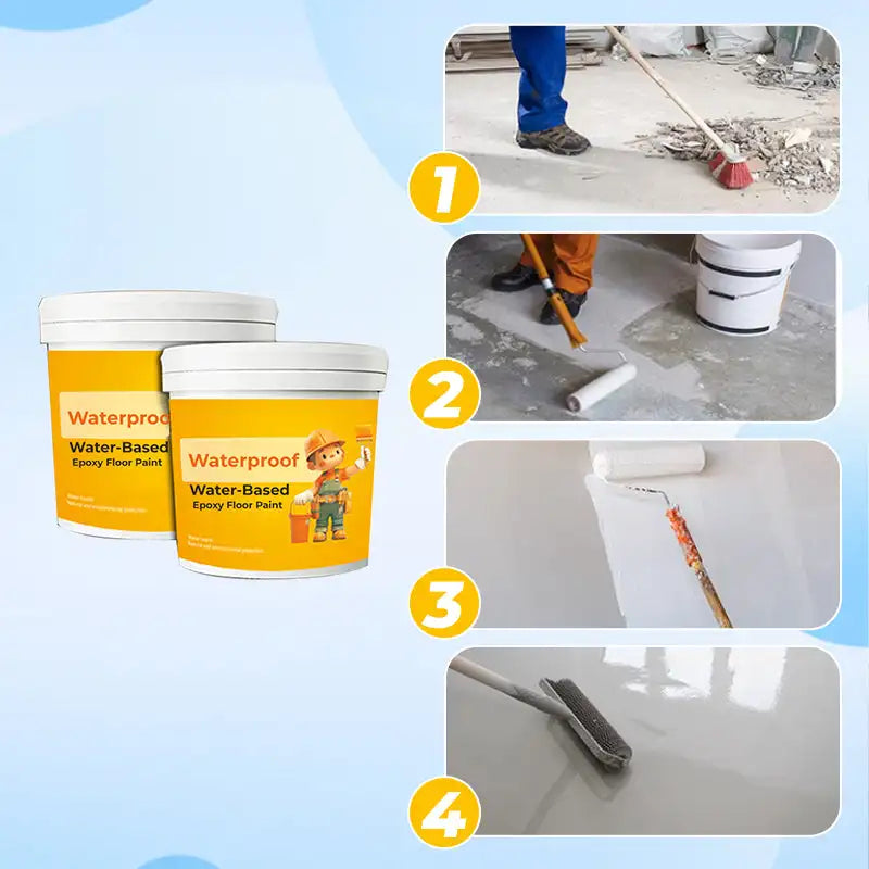 HydroSol™ – Peinture de sol époxy antidérapante à base d'eau
