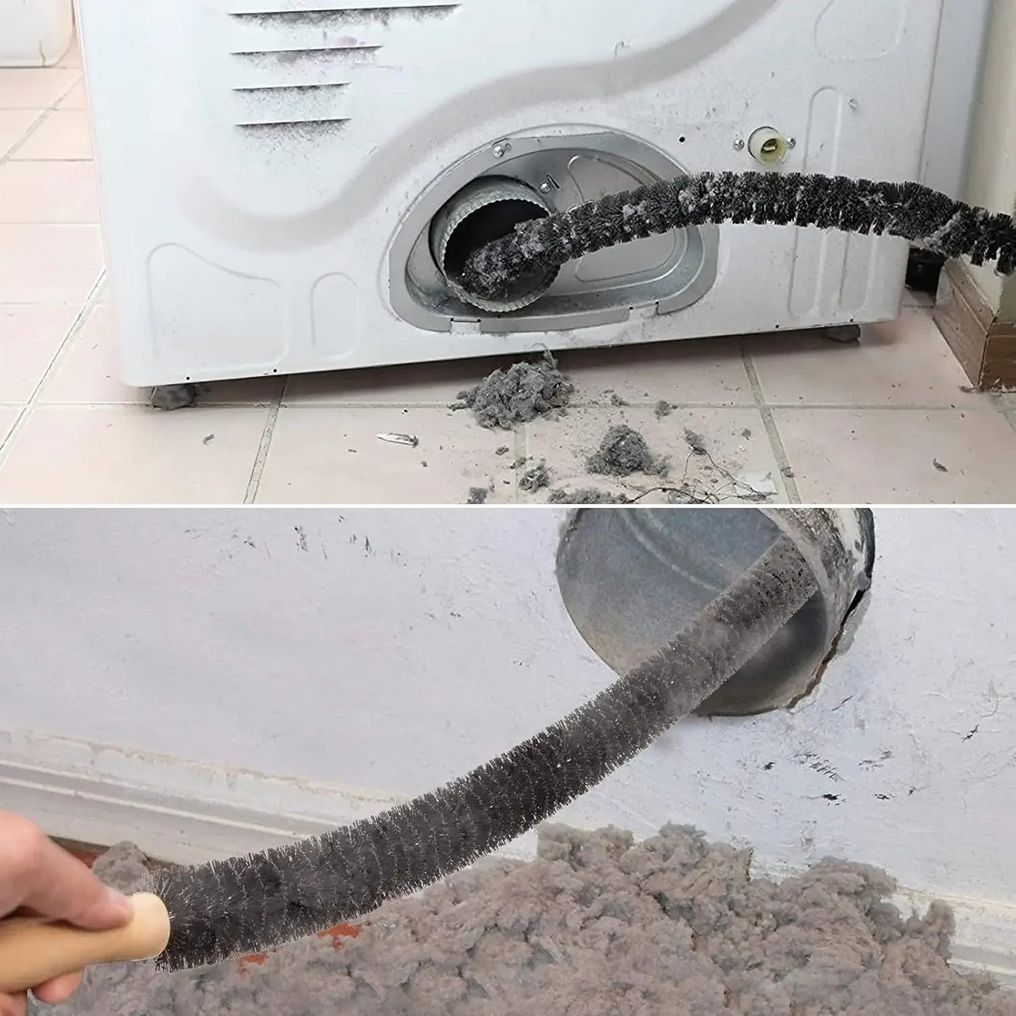 FlexiBrush™ — Brosse de Nettoyage Ultra-Flexible pour Séche-linge, Radiateurs et Appareils