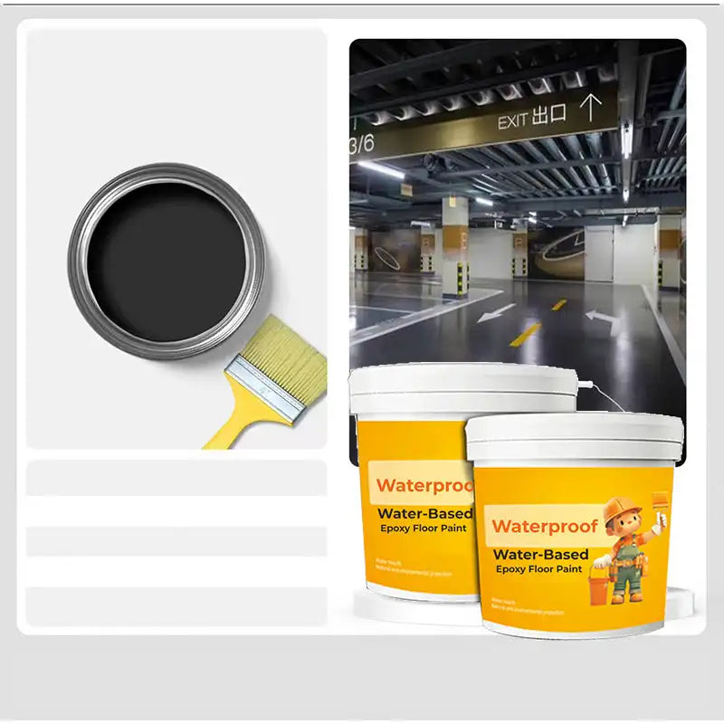 HydroSol™ – Peinture de sol époxy antidérapante à base d'eau