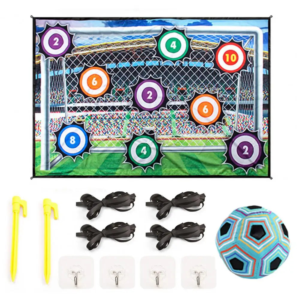 FootFun Max™ – Kit de Football Intérieur/Extérieur XXL pour Enfants (150x100 cm)