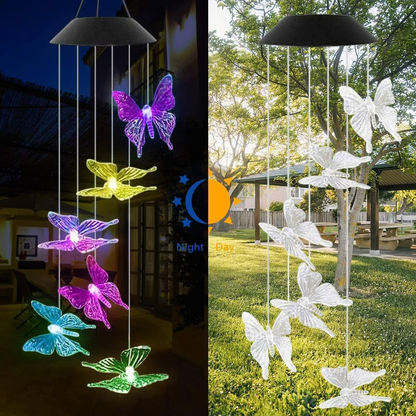 Luminaria Colibri™ - Carillon éolien solaire LED pour jardin et terrasse