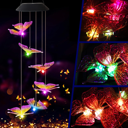 Luminaria Colibri™ - Carillon éolien solaire LED pour jardin et terrasse