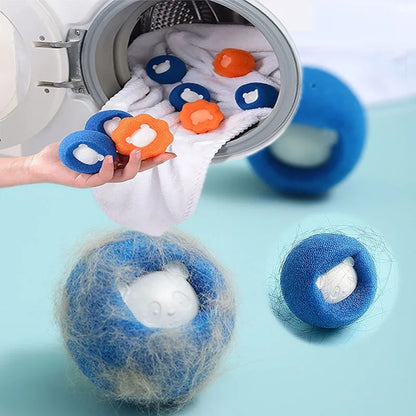 Boules Attrape Poils & Cheveux Protection lavage